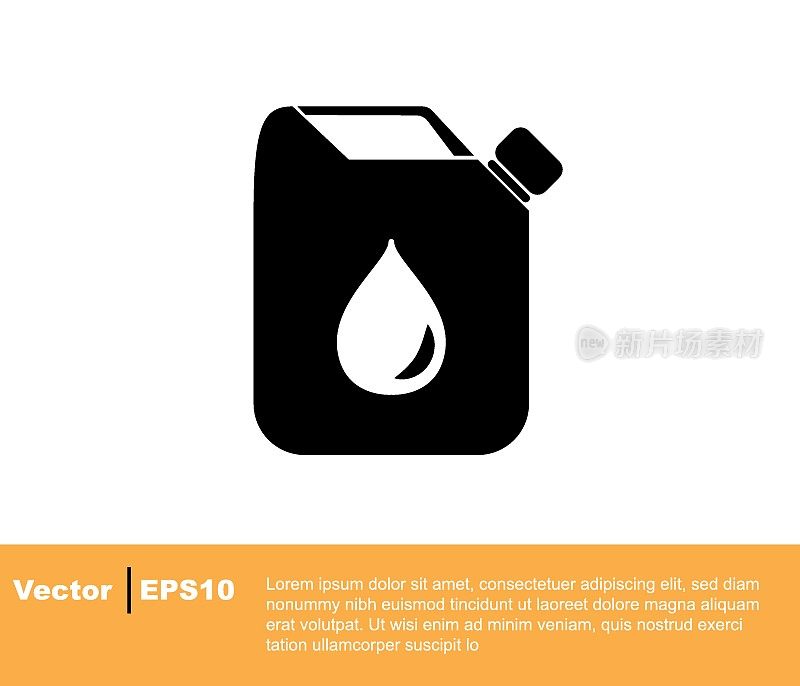 Gas icon isolated in white background. oil icon Vector illustration flat style icon.